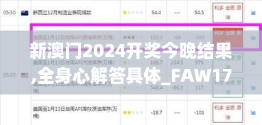 新澳门2024开奖今晚结果,全身心解答具体_FAW17.68