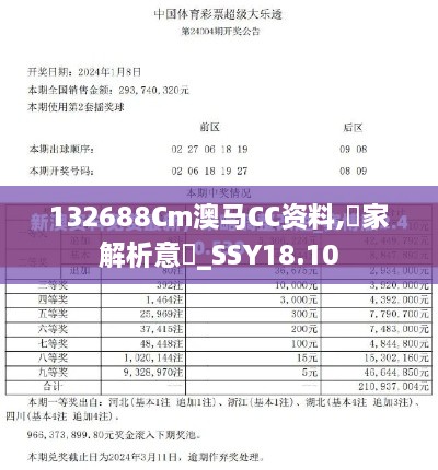 132688Cm澳马CC资料,專家解析意見_SSY18.10