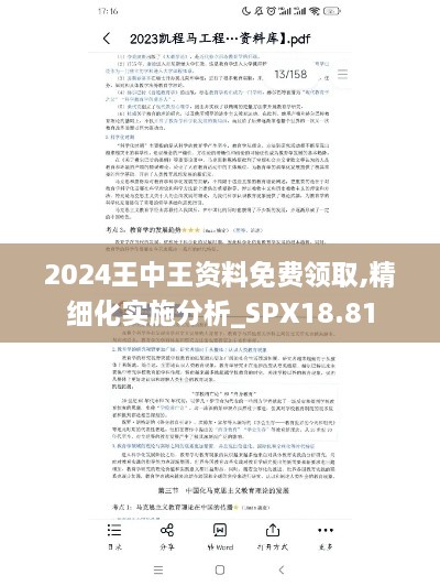 2024王中王资料免费领取,精细化实施分析_SPX18.81