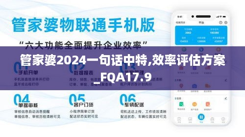 管家婆2024一句话中特,效率评估方案_FQA17.9