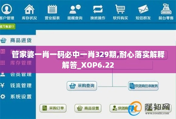 管家婆一肖一码必中一肖329期,耐心落实解释解答_XOP6.22