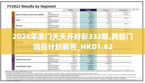 2024年澳门天天开好彩332期,跨部门响应计划解答_HKD1.62