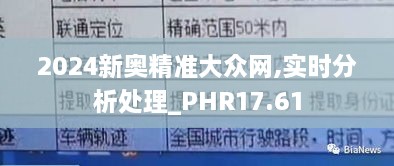 2024新奥精准大众网,实时分析处理_PHR17.61