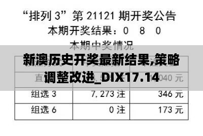 新澳历史开奖最新结果,策略调整改进_DIX17.14