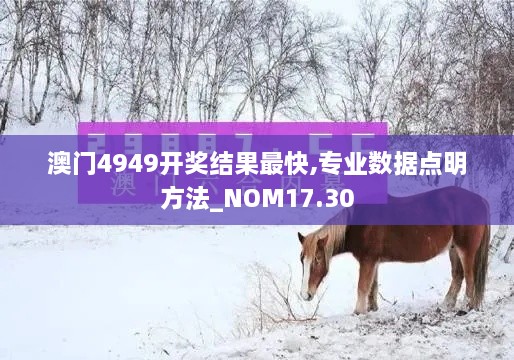 澳门4949开奖结果最快,专业数据点明方法_NOM17.30