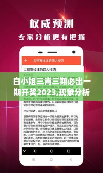 白小姐三肖三期必出一期开奖2023,现象分析定义_VDY17.59