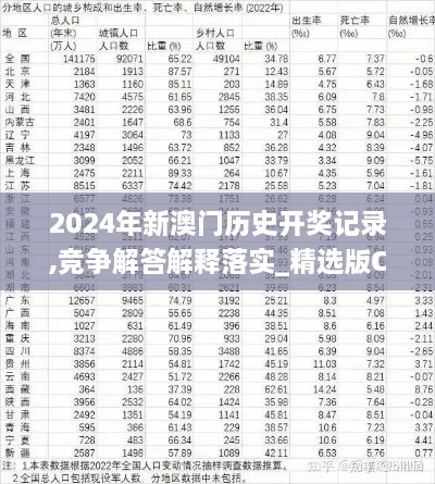 2024年新澳门历史开奖记录,竞争解答解释落实_精选版CTU2.43