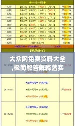 大众网免费资料大全,极简解答解释落实_炼骨境VDI7.12