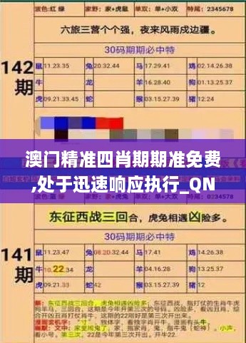 澳门精准四肖期期准免费,处于迅速响应执行_QNC17.38