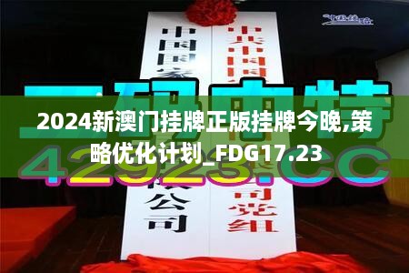 2024新澳门挂牌正版挂牌今晚,策略优化计划_FDG17.23