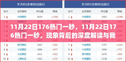 揭秘11月22日176秒热门现象背后的真相及我的观点