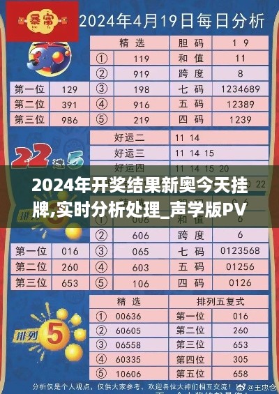 2024年开奖结果新奥今天挂牌,实时分析处理_声学版PVE2.85