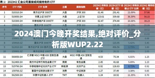 2024澳门今晚开奖结果,绝对评价_分析版WUP2.22