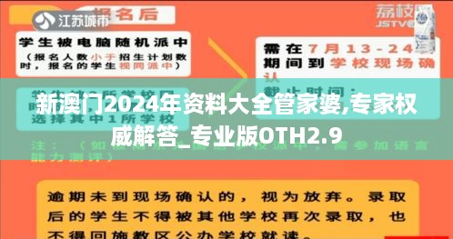 新澳门2024年资料大全管家婆,专家权威解答_专业版OTH2.9