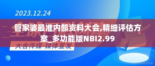 管家婆最准内部资料大会,精细评估方案_多功能版NBI2.99