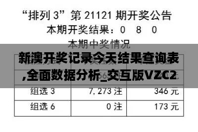 新澳开奖记录今天结果查询表,全面数据分析_交互版VZC2.42