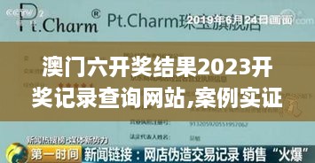 澳门六开奖结果2023开奖记录查询网站,案例实证分析_确认版ODB2.86