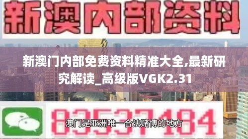 新澳门内部免费资料精准大全,最新研究解读_高级版VGK2.31