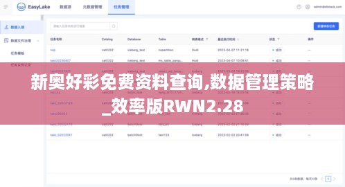 新奥好彩免费资料查询,数据管理策略_效率版RWN2.28