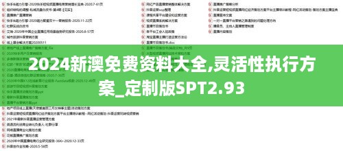 2024新澳免费资料大全,灵活性执行方案_定制版SPT2.93