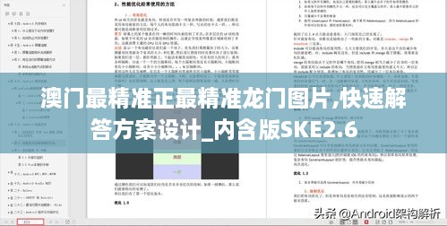 澳门最精准正最精准龙门图片,快速解答方案设计_内含版SKE2.6