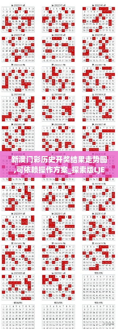 新澳门彩历史开奖结果走势图,可依赖操作方案_探索版LJE2.51