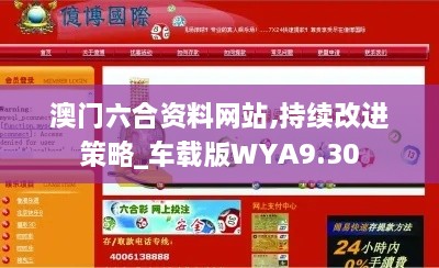 澳门六合资料网站,持续改进策略_车载版WYA9.30