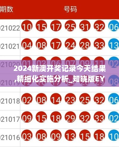 2024新澳开奖记录今天结果,精细化实施分析_知晓版EYX9.87