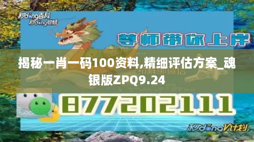 揭秘一肖一码100资料,精细评估方案_魂银版ZPQ9.24