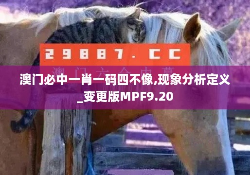 澳门必中一肖一码四不像,现象分析定义_变更版MPF9.20