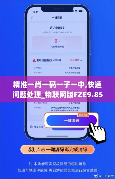 精准一肖一码一子一中,快速问题处理_物联网版FZE9.85