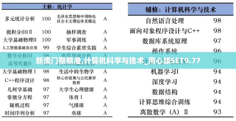 新澳门期期准,计算机科学与技术_用心版SET9.77