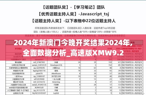 2024年新澳门今晚开奖结果2024年,全面数据分析_高速版XMW9.2