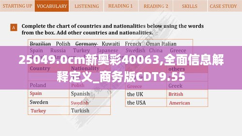 25049.0cm新奥彩40063,全面信息解释定义_商务版CDT9.55