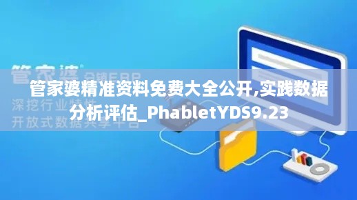 管家婆精准资料免费大全公开,实践数据分析评估_PhabletYDS9.23