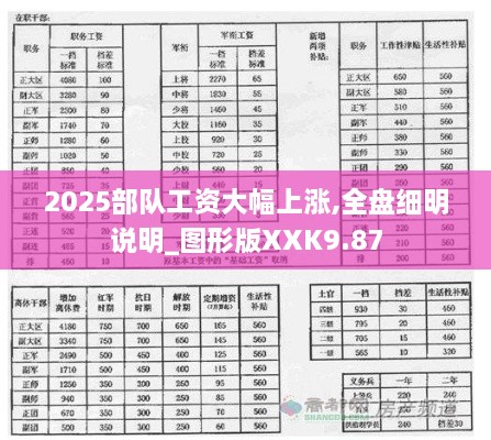 2025部队工资大幅上涨,全盘细明说明_图形版XXK9.87