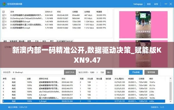 新澳内部一码精准公开,数据驱动决策_赋能版KXN9.47