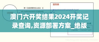 澳门六开奖结果2024开奖记录查询,资源部署方案_绝版GOA9.9