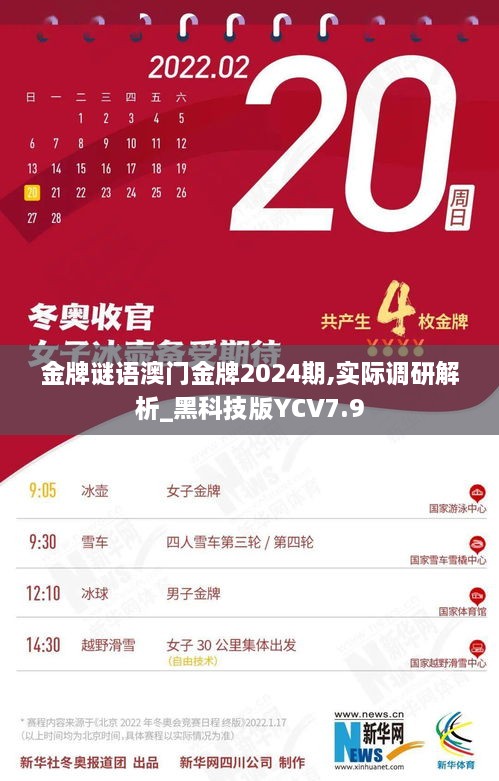 金牌谜语澳门金牌2024期,实际调研解析_黑科技版YCV7.9