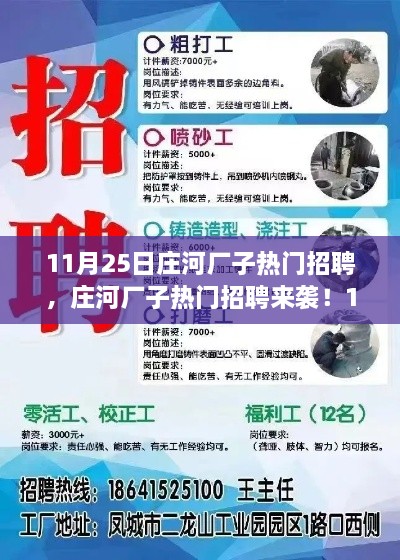 庄河厂子热门招聘日，11月25日职位大放送，职场未来启航日！