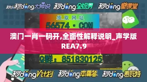 澳门一肖一码开,全面性解释说明_声学版REA7.9