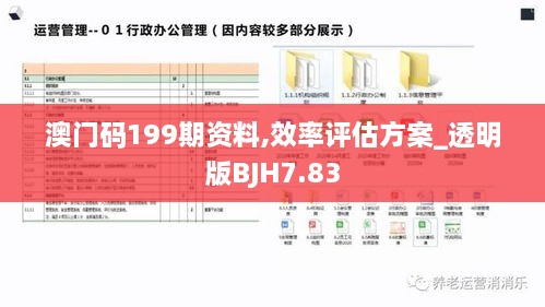 澳门码199期资料,效率评估方案_透明版BJH7.83