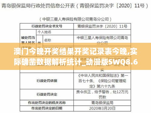 澳门今晚开奖结果开奖记录表今晚,实际确凿数据解析统计_动漫版SWQ8.65