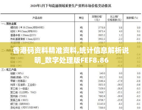 香港码资料精准资料,统计信息解析说明_数字处理版FEF8.86