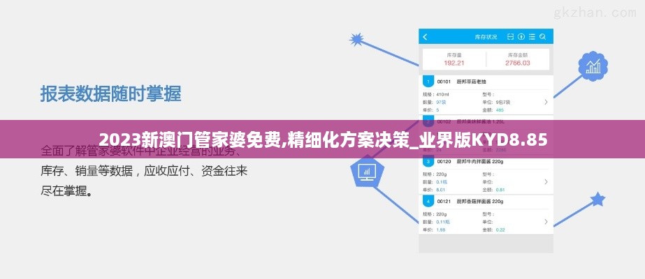 2023新澳门管家婆免费,精细化方案决策_业界版KYD8.85