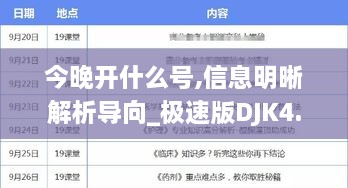 今晚开什么号,信息明晰解析导向_极速版DJK4.23