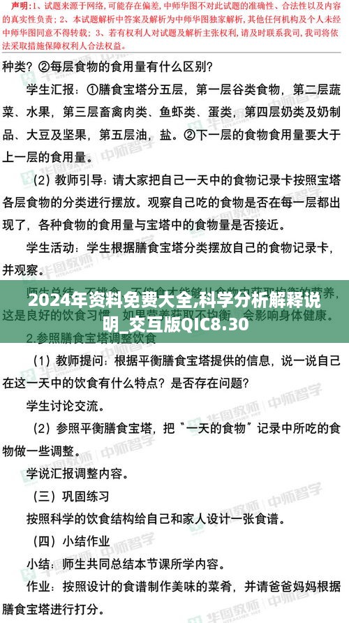 2024年资料免费大全,科学分析解释说明_交互版QIC8.30