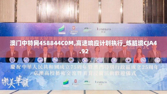 澳门中特网458844C0M,高速响应计划执行_炼脏境CJA4.92