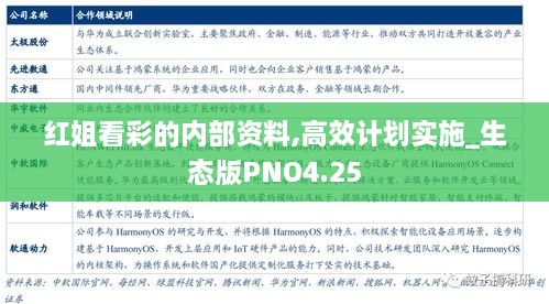 红姐看彩的内部资料,高效计划实施_生态版PNO4.25