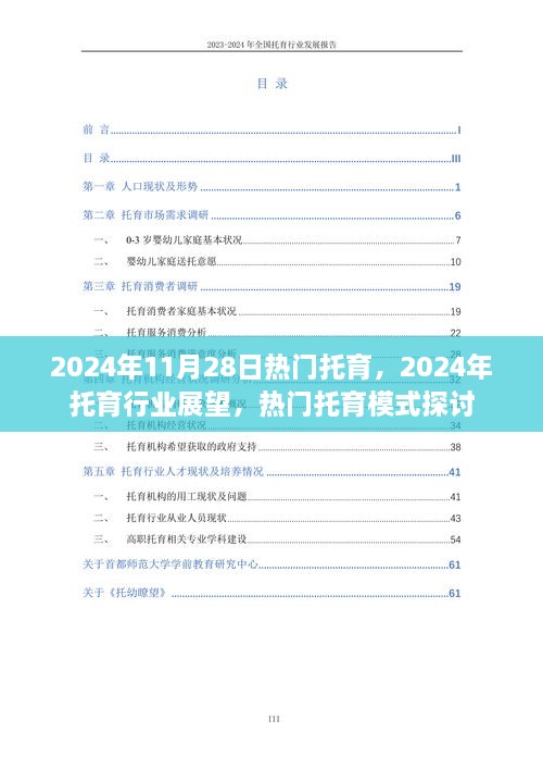 2024年托育行业展望，热门托育模式深度探讨